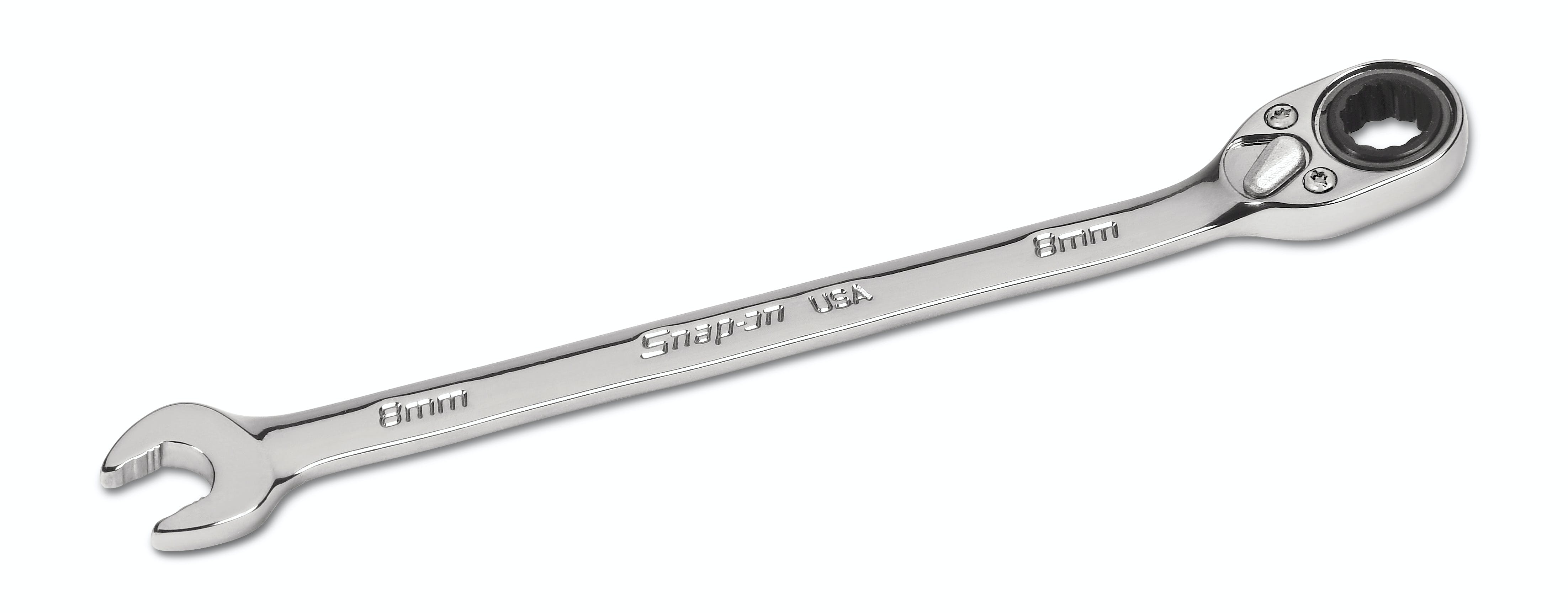 8 mm 12-Point Flank Drive® Plus Reversible Ratcheting Combination Wrench | SOXRRM8A 8 mm 12-Point Flank Drive® Plus Reversible Ratcheting Combination Wrench | SOXRRM8A